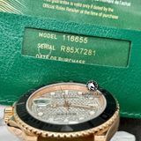 Đồng Hồ Rolex Yacht-Master 126655 Rep 1:1 Chế Tác Vỏ Vàng Khối 18K Mặt Số Độ Kim Cương Thiên Nhiên Dây Cao Su