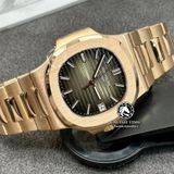 Đồng Hồ Patek Philippe Nautilus 5711R-001 Rep 1:1 Chế Tác Vỏ Vàng Khối 18K Mặt Nâu Dây Kim Loại