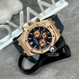 Đồng Hồ Audemars Piguet Royal Oak Chronograph 26331OR.OO.D821CR.01 Rep 1:1 Chế Tác Vỏ Vàng Khối 18K Mặt Đen Dây Da