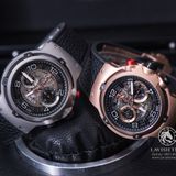 Đồng Hồ Hublot Novelties 45mm Rep 1:1 Chế Tác Vỏ Vàng Hồng Mặt Số Skeleton Dây Da 526.OX.0124.VR