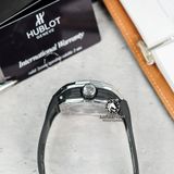 Đồng Hồ Hublot Spirit Of Big Bang Sang Bleu 42mm Rep 1:1 Chế Tác Vỏ Bạc Mặt Đen Dây Cao Su 648.NX.0107.RX.MXM23