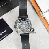 Đồng Hồ Hublot Spirit Of Big Bang Sang Bleu 42mm Rep 1:1 Chế Tác Vỏ Bạc Mặt Đen Dây Cao Su 648.NX.0107.RX.MXM23