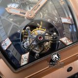 Đồng Hồ Hublot Masterpiece Tourbillon MP-06 43mm Rep 1:1 Chế Tác Vỏ Vàng Hồng Mặt Số Skeleton Dây Da