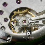 Đồng Hồ Maurice Lacroix Masterpiece Square Wheel MP7158-SS001-301-1 Rep 1:1 Chế Tác Vỏ Bạc Mặt Đen Dây Da