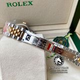 Đồng Hồ Rolex Datejust 31mm 278383rbr-0022 Rep 1:1 Chế Tác Vỏ Vàng Khối 18K Niềng Bezel Độ Kim Cươn Thiên Nhiên Mặt Xám Dây Kim Loại
