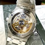 Đồng Hồ Audemars Piguet Royal Oak 15500ST.OO.1220ST.03 Rep 1:1 Chế Tác Vỏ Bạc Mặt Đen Dây Kim Loại