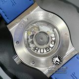 Đồng Hồ Hublot Classic Fusion 42 mm Rep 1:1 Chế Tác Vỏ Bạc Độ Niềng Kim Cương Thiên Nhiên Mặt Số Xanh Chải Tia Dây Da Cá Sấu Pháp 542.NX.7170.LR