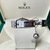 Đồng Hồ Rolex Datejust 36mm  126234-0037 Rep 1:1 Chế Tác Vỏ Bạc Viền Bezel Độ Kim Cương Thiên Nhiên - Moissanite Mặt Xanh Dương Cọc Số Đính Đá Dây Kim Loại Jubilee