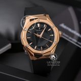 Đồng Hồ Hublot Classic Fusion Orlinski 40mm Rep 1:1 Chế Tác Vỏ Vàng Hồng Mặt Số Đen Dây Cao Su Đen 550.OS.1800.RX.ORL19