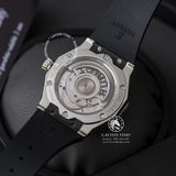 Đồng Hồ Hublot Classic Fusion Orlinski 40mm Rep 1:1 Chế Tác Vỏ Bạc Đính Đá Pave Mặt Số Đen Dây Cao Su Đen 550.NS.1800.RX.1604.ORL19