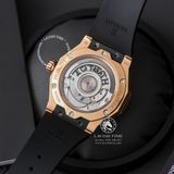 Đồng Hồ Hublot Classic Fusion Orlinski 40mm Rep 1:1 Chế Tác Vỏ Vàng Hồng Đính Đá Pave Mặt Số Đen Dây Cao Su Đen 550.OS.1800.RX.1604.ORL19