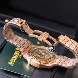 Đồng Hồ Audemars Piguet Royal Oak 15500OR.OO.1220OR.01 Rep 1:1 Chế Tác Vỏ Vàng Hồng Mặt Đen Dây Kim Loại