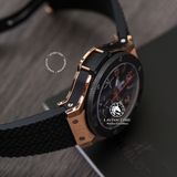 Đồng Hồ Hublot Big Bang 44mm Rep 1:1 Chế Tác Vỏ Vàng Hồng Niềng Ceramic Đen Mặt Carbon Đen 301.PB.131.RX