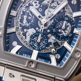 Đồng Hồ Hublot Spirit Of Big Bang 42mm Rep 1:1 Chế Tác Vỏ Bạc Mặt Xanh Dương Dây Cao Su 642.NX.7170.RX