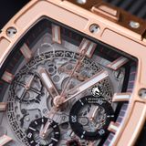 Đồng Hồ Hublot Spirit Of Big Bang 42mm Rep 1:1 Chế Tác Vỏ Vàng Hồng Mặt Xám Dây Cao Su 642.NX.7170.RX