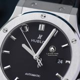 Đồng Hồ Hublot Classic Fusion 42mm Rep 1:1 Chế Tác Vỏ Bạc Titanium Mặt Số Đen Nâng Cấp Vòng Bi Bánh Đà Chính Hãng 542.NX.1171.LR