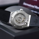 Đồng Hồ Hublot Classic Fusion 42mm Rep 1:1 Chế Tác Vỏ Bạc Niềng Bezel Đính 2 Hàng Đá Mặt Số Xanh Lá 542.NX.8970.LR