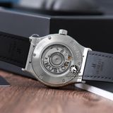 Đồng Hồ Hublot Classic Fusion 42mm Rep 1:1 Chế Tác Vỏ Bạc Niềng Đính Đá Mặt Số Đen 542.NX.1171.LR