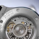 Đồng Hồ Hublot Classic Fusion 42mm Rep 1:1 Chế Tác Vỏ Bạc Titanium Mặt Số Đen Nâng Cấp Vòng Bi Bánh Đà Chính Hãng 542.NX.1171.LR