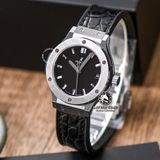 Đồng Hồ Hublot Classic Fusion 33mm Rep 1:1 Chế Tác Vỏ Bạc Mặt Số Đen 581.NX.1171.LR