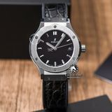 Đồng Hồ Hublot Classic Fusion 33mm Rep 1:1 Chế Tác Vỏ Bạc Mặt Số Đen 581.NX.1171.LR