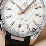 Đồng Hồ Omega Seamaster Aqua Terra 150M Co-Axial Master Chronometer 41 mm 220.12.41.21.02.002 Rep 1:1 Chế Tác Vỏ Bạc Mặt Trắng Dây Cao Su