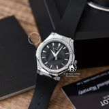 Đồng Hồ Hublot Classic Fusion Orlinski 40mm Rep 1:1 Chế Tác Vỏ Bạc Độ Demi Kim Cương Thiên Nhiên - Moissanite Tùy Chọn 550.NS.1800.RX.1604.ORL19