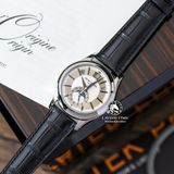 Đồng Hồ Patek Philippe Complications 5205G-001 Rep 1:1 Chế Tác Vỏ Bạc Mặt Trắng Dây Da