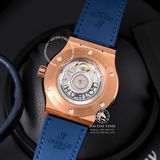 Đồng Hồ Hublot Classic Fusion 42mm Rep 1:1 Chế Tác Vỏ Vàng Hồng Titanium Mặt Số Xanh Dương Chải Tia Dây Cá Sấu 542.OX.7180.LR