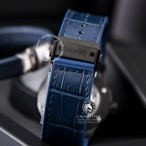 Đồng Hồ Hublot Classic Fusion 42mm Rep 1:1 Chế Tác Vỏ Đen Mặt Số Xanh Dương Chải Tia Dây Cá Sấu 542.CM.7170.LR