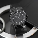 Đồng Hồ Hublot Classic Fusion 42mm Rep 1:1 Chế Tác Vỏ Đen Ceramic Mặt Số Đen Carbon Dây Cao Su 542.CM.1771.RX