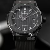 Đồng Hồ Hublot Classic Fusion 42mm Rep 1:1 Chế Tác Vỏ Đen Ceramic Mặt Số Đen Carbon Dây Cao Su 542.CM.1771.RX