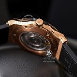 Đồng Hồ Hublot Classic Fusion 42mm Rep 1:1 Chế Tác Vỏ Vàng Hồng Titanium Mặt Số Đen Dây Cá Sấu 542.OX.1181.LR