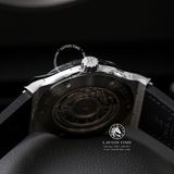 Đồng Hồ Hublot Classic Fusion 42mm Rep 1:1 Chế Tác Vỏ Bạc Titanium Mặt Số Đen Dây Cá Sấu 542.NX.1171.LR