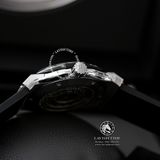 Đồng Hồ Hublot Classic Fusion 42mm Rep 1:1 Chế Tác Vỏ Bạc Titanium Mặt Số Xám Chải Tia Dây Cao Su Đen 542.NX.7071.RX