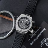 Đồng Hồ Hublot Big Bang Unico 42mm Rep 1:1 Chế Tác Vỏ Bạc Mặt Xám Dây Cao Su 441.NX.1171.RX