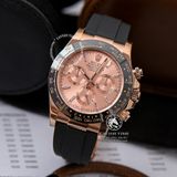 Đồng Hồ Rolex Cosmograph Daytona 116515LN Rep 1:1 Chế Tác Vỏ Vàng Hồng Mặt Hồng Dây Cao Su