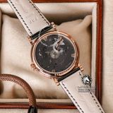 Đồng Hồ Breguet Tradition 7057BR/G9/9W6 Rep 1:1 Chế Tác Vỏ Vàng Hồng Mặt Đen Dây Da