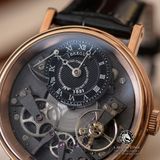 Đồng Hồ Breguet Tradition 7057BR/G9/9W6 Rep 1:1 Chế Tác Vỏ Vàng Hồng Mặt Đen Dây Da