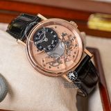 Đồng Hồ Breguet Tradition 7057BR/R9/9W6 Rep 1:1 Chế Tác Vỏ Vàng Hồng Mặt Hồng Dây Da