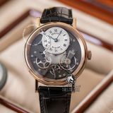 Đồng Hồ Breguet Tradition 7097BR/G1/9WU Rep 1:1 Chế Tác Vỏ Vàng Hồng Mặt Trắng Dây Da