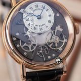 Đồng Hồ Breguet Tradition 7097BR/G1/9WU Rep 1:1 Chế Tác Vỏ Vàng Hồng Mặt Trắng Dây Da