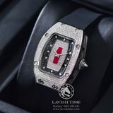 Đồng Hồ Richard Mille RM 007 Rep 1:1 Cao Cấp Vỏ Bạc Đính Đá Mặt Đính Đá Dây Cao Su