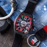 Đồng Hồ Franck Muller Vanguard Racing Skeleton Carbon Rep 1:1 Chế Tác Vỏ Carbon Mặt Skeleton Lộ Cơ