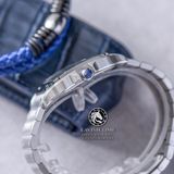 Đồng Hồ Cartier Santos De Cartier 40mm WSSA0030 Rep 1:1 Chế Tác Vỏ Bạc Mặt Xanh Dương Dây Kim Loại