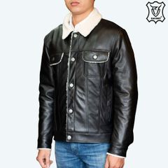 ÁO DA NAM SHERPA LEATHER JACKET AM23-04