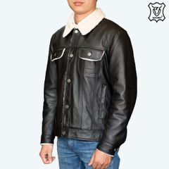 ÁO DA NAM SHERPA LEATHER JACKET AM23-04