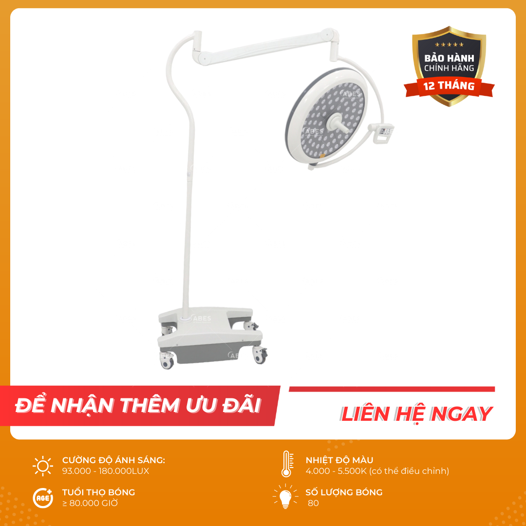 Đèn phẫu thuật Full Led bóng đơn LED700 di động