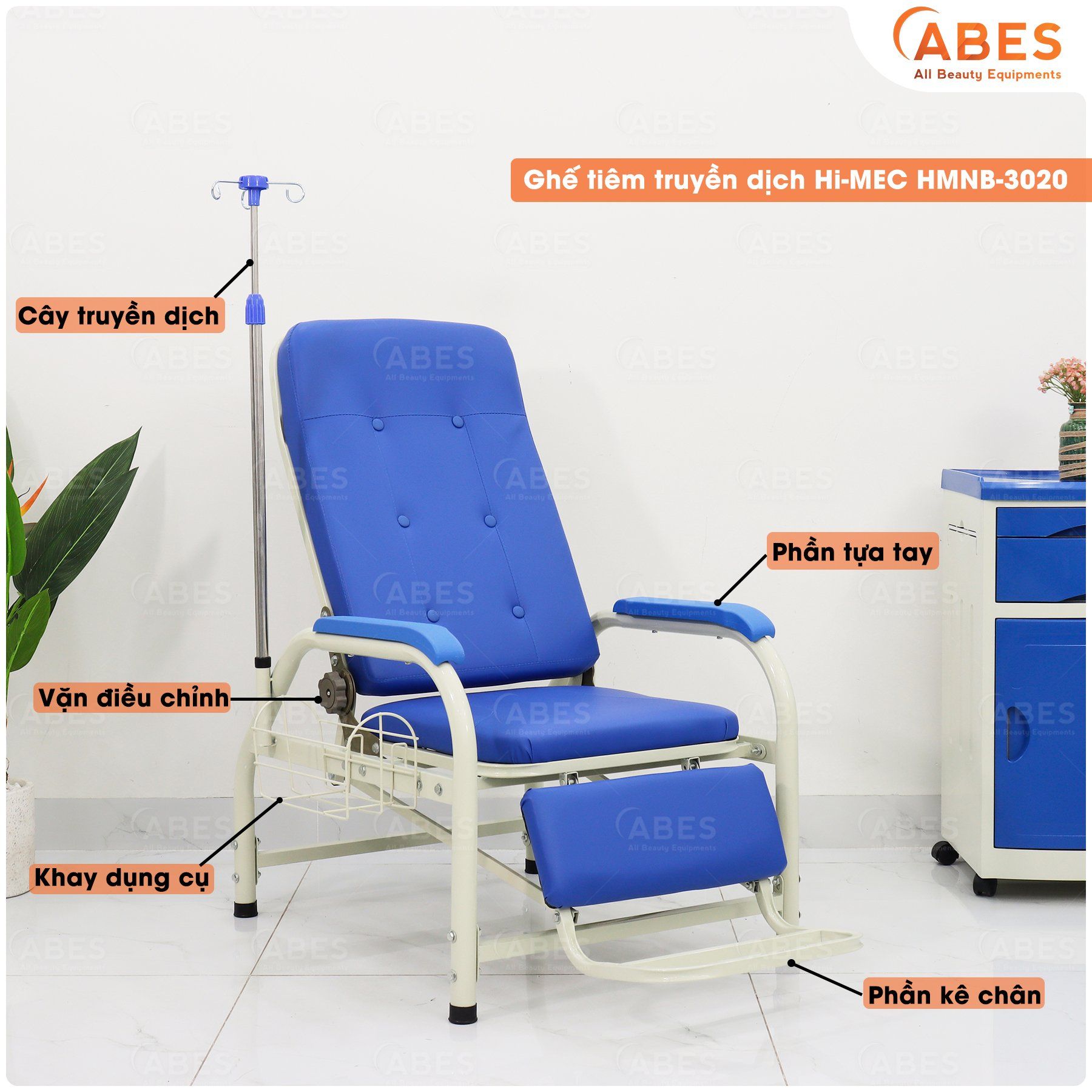 Ghế tiêm truyền dịch đa năng Hi-MEC HMNB-3020