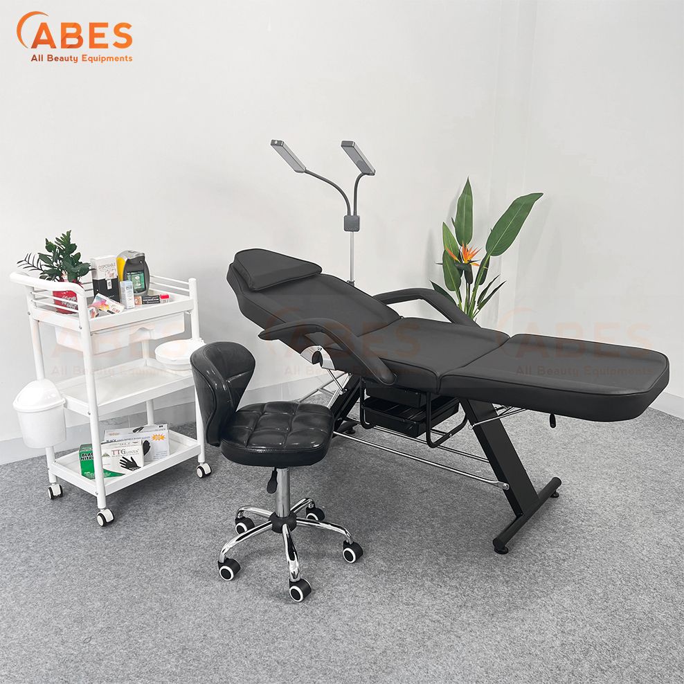 Giường phun xăm 3 khúc Hi-MEC HMBB 8250 màu đen